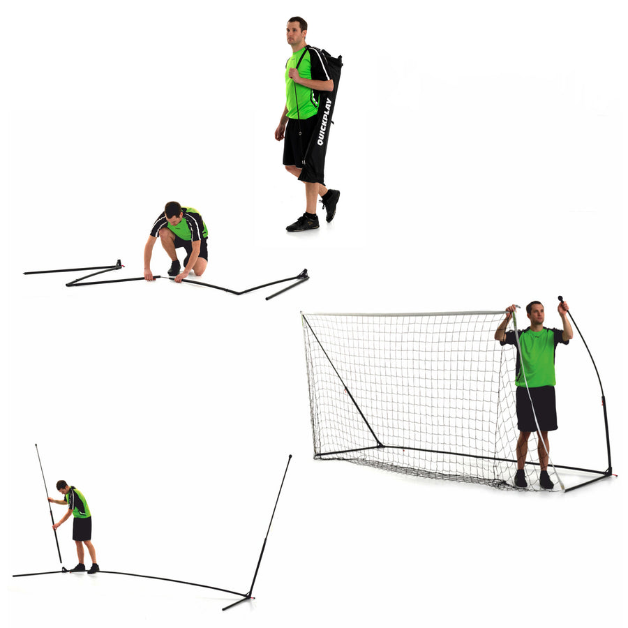 KICKSTER Tragbares Fußballtor 370 x 180 cm