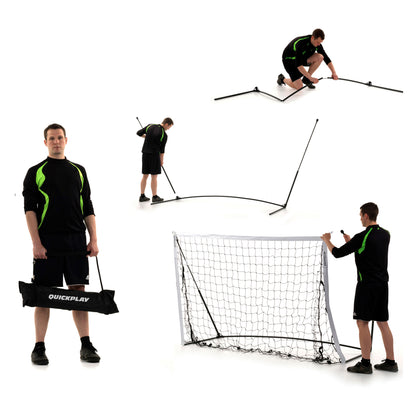 KICKSTER Portable Football Goal 1.8m x 1.2m - QUICKPLAY EU