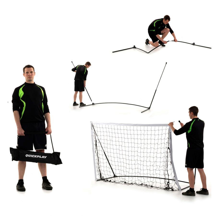 KICKSTER Tragbares Fußballtor 240 x 150 cm