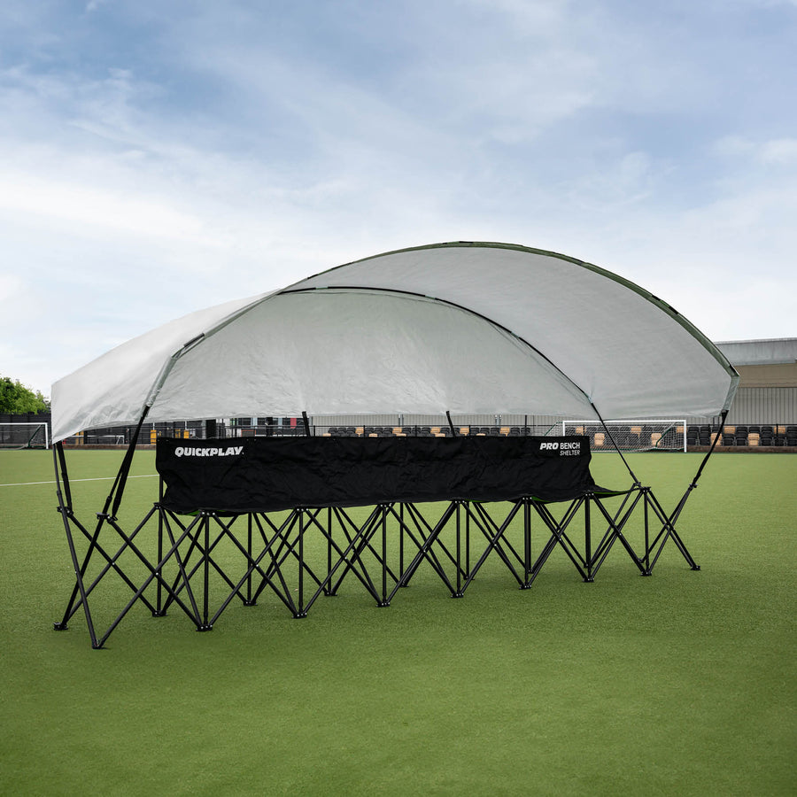 PRO Bench Shelter Auswechselbank mit Dach für 6 Spieler