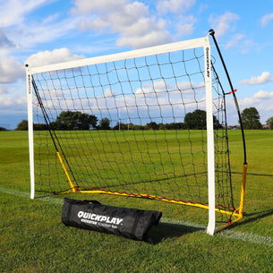 KICKSTER Portable Football Goal 180 x 120 cm (Yellow)