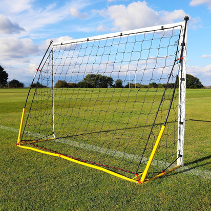 KICKSTER Portable Football Goal 2.4m x 1.5m (Yellow) - QUICKPLAY EU