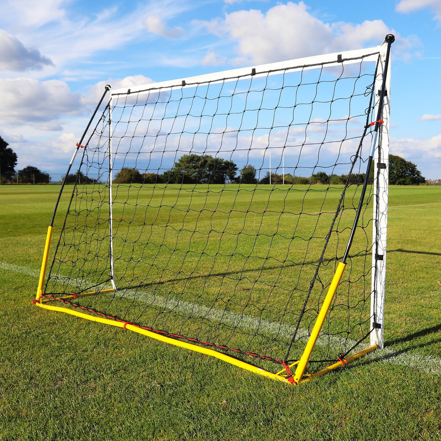 KICKSTER Tragbares Fußballtor 240 x 150 cm (Gelb)